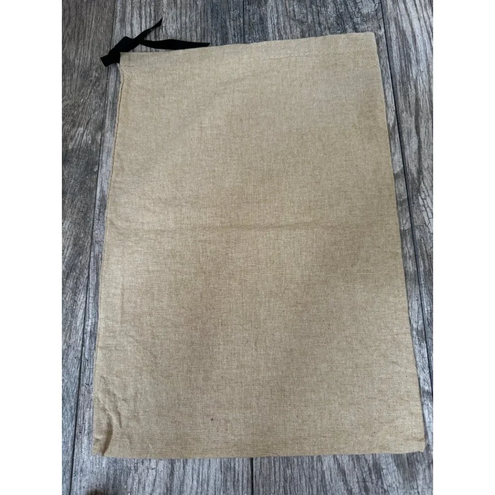 GUCCI DRAWSTRING TRAVEL DUST BAG TAN 16IN x 10.75IN AUTHENTIC STORAGE BAG NEW - Picture 3 of 8